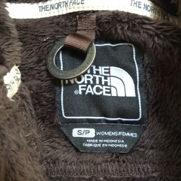 NWT! The North Face S/P brown fuzzy jacket/ hoodie - Picture 4 of 8
